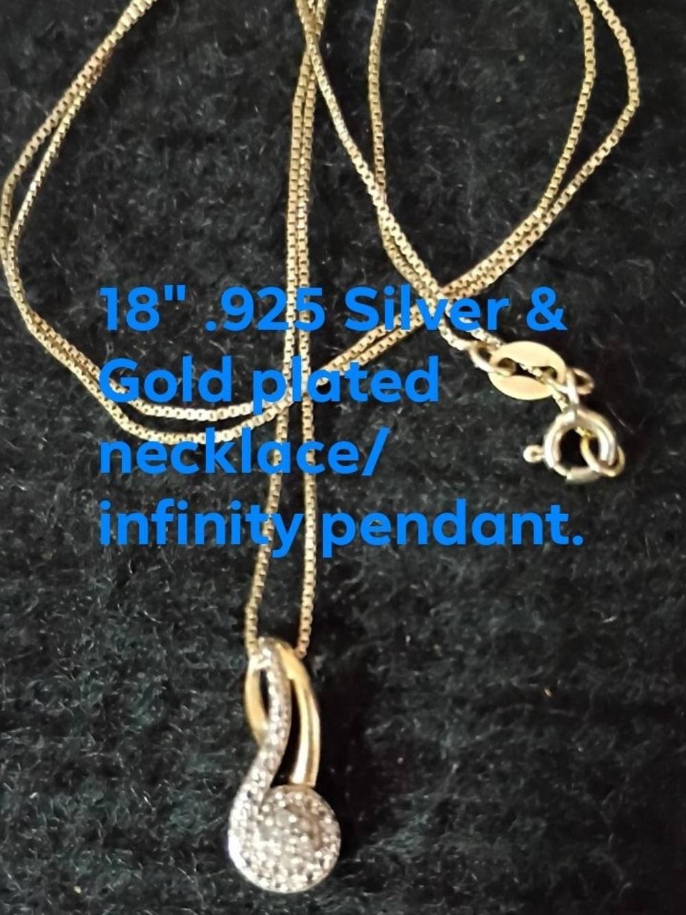 Gold-Plated Infinity Pendant Necklace - 18"